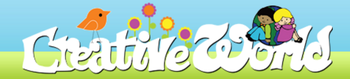 Creative world school logo web